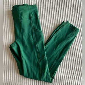 Green Lululemon Leggings - Size 4